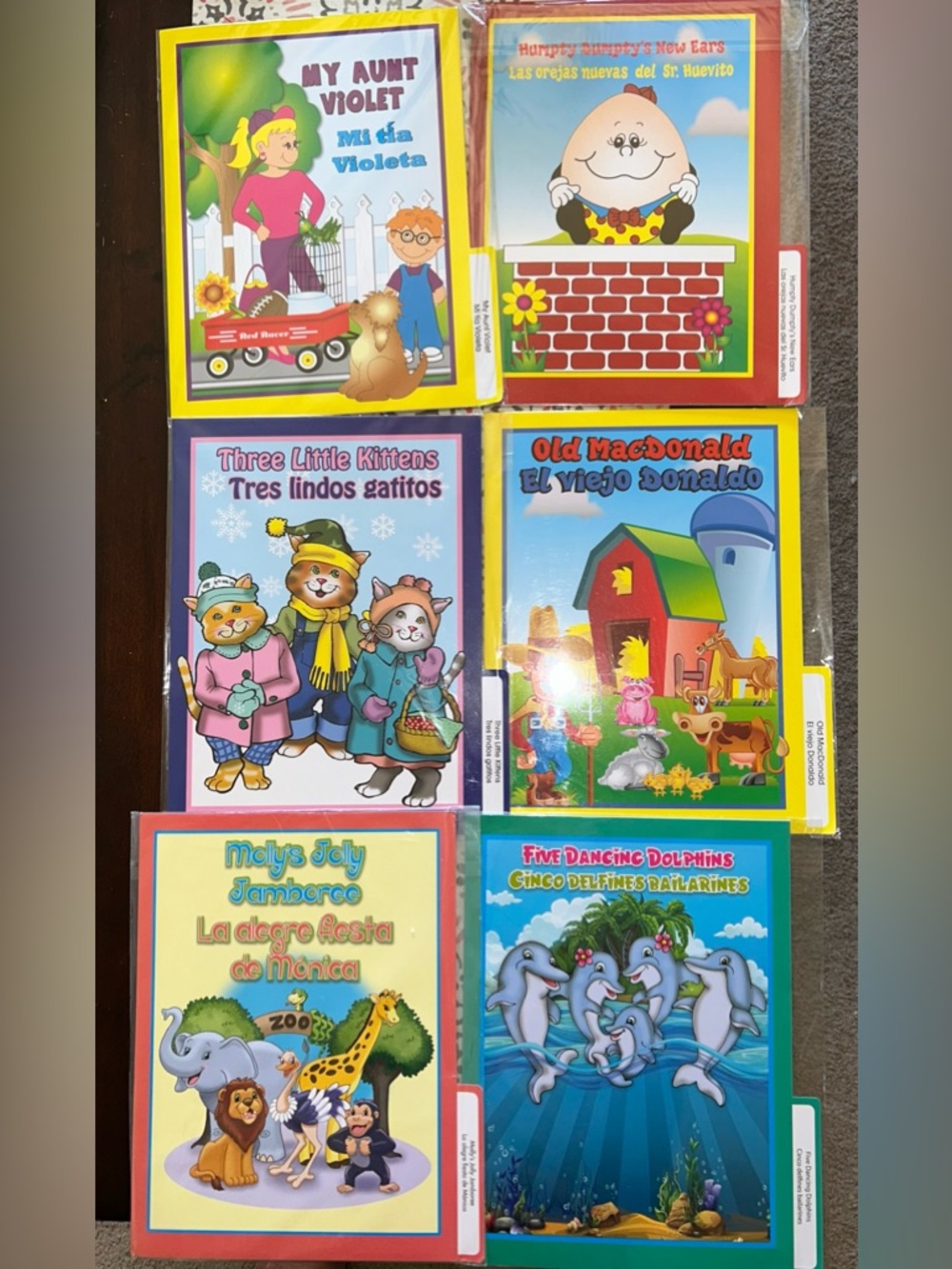 (6) NEW Frog Street Press STORY FOLDERS Bilingual English Spanish PreK-Kinder